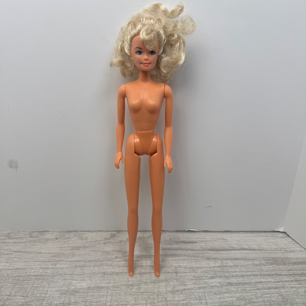 Vintage Ski Suit Outfit Fashion for Barbie's Yellow Pink Quilted with Doll Retro - Picture 9 of 11